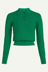 Pullover Polo Avel Knit Meadow Green