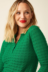 Pullover Polo Avel Knit Meadow Green