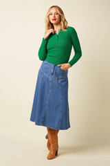 Pullover Polo Avel Knit Meadow Green