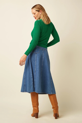 Pullover Polo Avel Knit Meadow Green