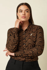 Bluse Maisie Jackie Jacquard Black