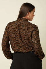 Bluse Maisie Jackie Jacquard Black