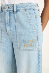 Jeans Wide Tode Light Blue Denim