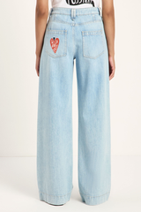 Jeans Wide Tode Light Blue Denim