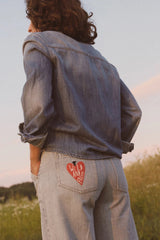 Jeans Wide Tode Light Blue Denim
