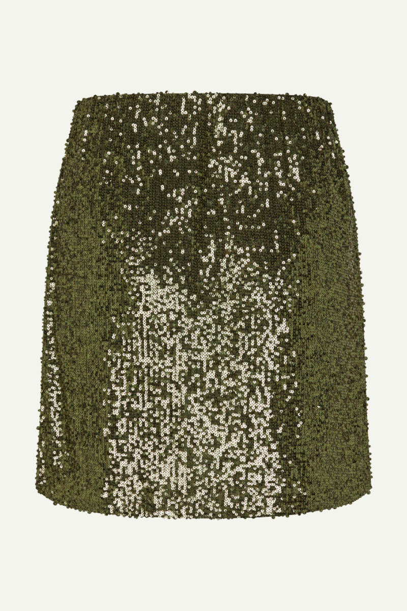 Pailletten Mini-Rock jupe in grün im youmee.market in Bern