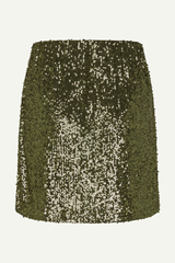 Pailletten Mini-Rock jupe in grün im youmee.market in Bern