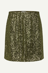 Pailletten Mini-Rock jupe in grün im youmee.market in Bern