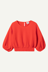 Bluse Float Time Fiery Red