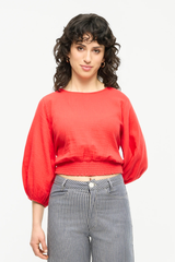 Bluse Float Time Fiery Red