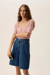 T-Shirt Ines Cerise Creme