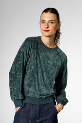 Pullover Shimmering Sports Sweatshirt Green