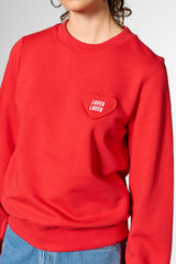 Pullover Lover Lover Sweatshirt Red