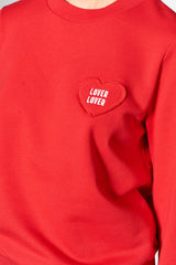Pullover Lover Lover Sweatshirt Red