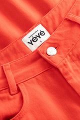 Jeans Wide Division Denim Red