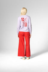 Jeans Wide Division Denim Red