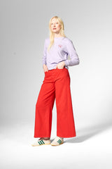 Jeans Wide Division Denim Red