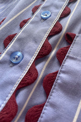 Bluse Edge Infusion Blue