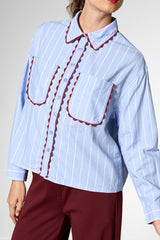 Bluse Edge Infusion Blue