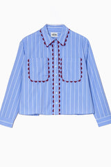 Bluse Edge Infusion Blue