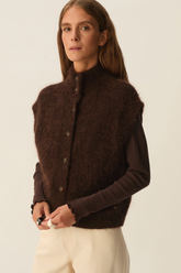 Strickjacke Alibou Coffee
