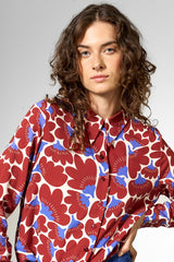Bluse What The Fleur Red