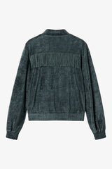 Jacke Fringe Perfect College Green