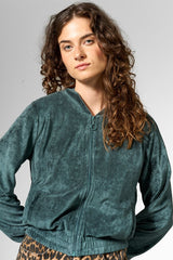 Jacke Fringe Perfect College Green