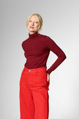 Pullover Stay Forever Rollneck Red
