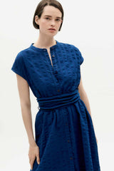 Kleid Big Seersucker Gretel Navy