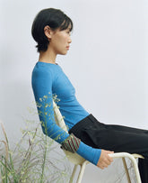 Shirt Longsleeve Heritage Brisa Cachemire Blue