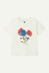 T-Shirt Blurry Flower Ida White