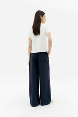 T-Shirt Blurry Flower Ida White