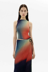 Top Red Bookeh Dora Multicolor