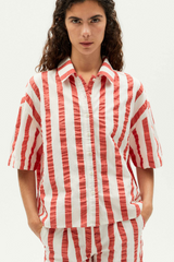 Bluse Red Maxi Stripes Anna Red