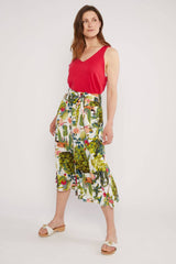 Maxi-Hose Flotte Culottes Greek Poetry Garden
