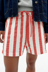 Shorts Red Maxi Stripes Geranio Red
