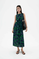 Kleid Leaf Dark Kin Multicolor