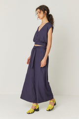 Hose Dona Navy Violet