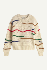 Pullover Macrame Candela Knitted Sweater Multicolor