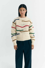 Pullover Macrame Candela Knitted Sweater Multicolor