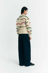 Pullover Macrame Candela Knitted Sweater Multicolor