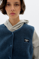 Weste Fuzz Jay Vest Blue