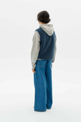 Weste Fuzz Jay Vest Blue