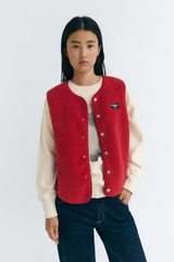 Weste Fuzz Jay Vest Red