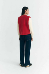 Weste Fuzz Jay Vest Red