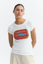 T-Shirt Sardines Mirna White