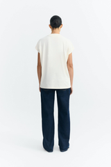 T-Shirt Trompeta Patch Pannacota Volta Ecru