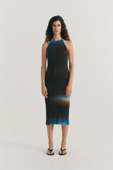 Plissiertes Kleid mit Farbverlauf von Thinking MU – nachhaltige Damenmode bei Youmee.market Schweiz