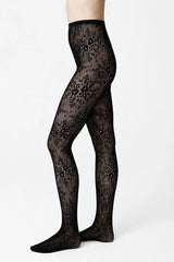 Strumpfhosen Rosa Lace Black